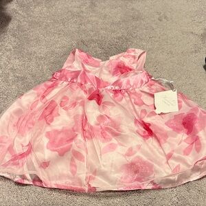 Pink Floral Kids Formal Dress